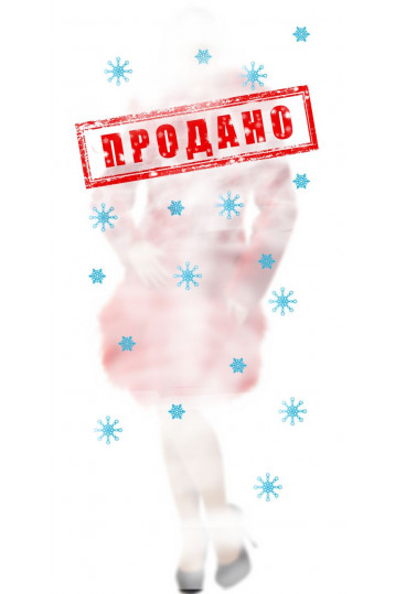 Шуба из мутона красного цвета с отделкой из меха ламы